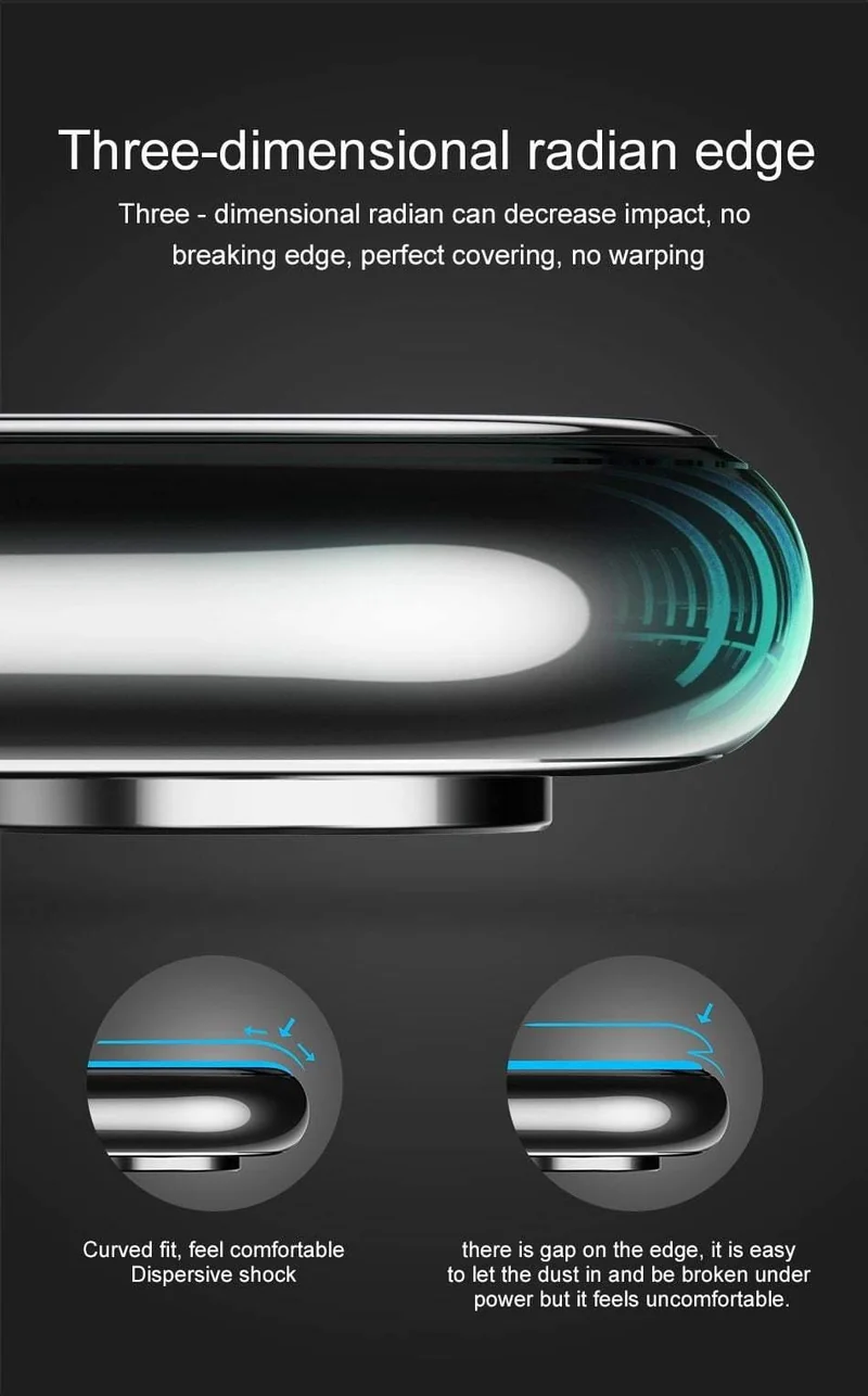 Baseus 0.23mm Displayschutzfolie für iPhone XS Max XR gehärtetes Glas Frontabdeckung Schutzglas für iPhone Xsmax für iPhonexs