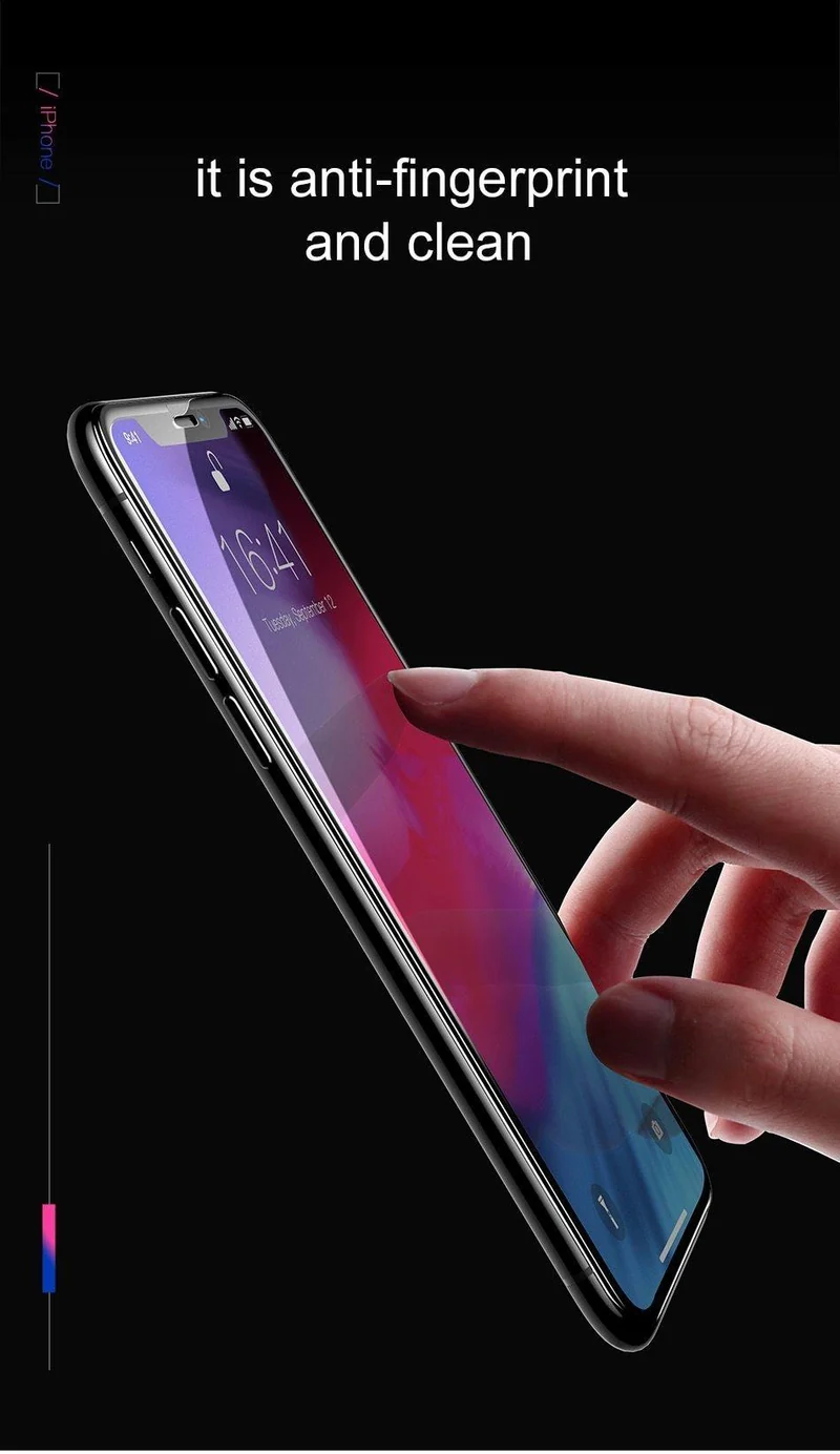Baseus 0.23mm Displayschutzfolie für iPhone XS Max XR gehärtetes Glas Frontabdeckung Schutzglas für iPhone Xsmax für iPhonexs