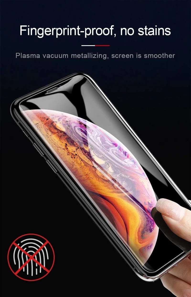 Baseus 0.3 mm Displayschutz aus gehärtetem Glas für iPhone X Xs Max XR Frontabdeckung Schutz gehärteter Glasfilm für iPhone Xsmax