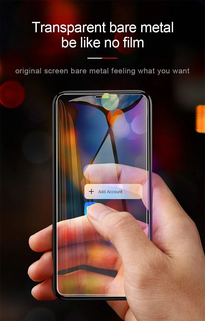 Baseus 0.3 mm Displayschutz aus gehärtetem Glas für iPhone X Xs Max XR Frontabdeckung Schutz gehärteter Glasfilm für iPhone Xsmax