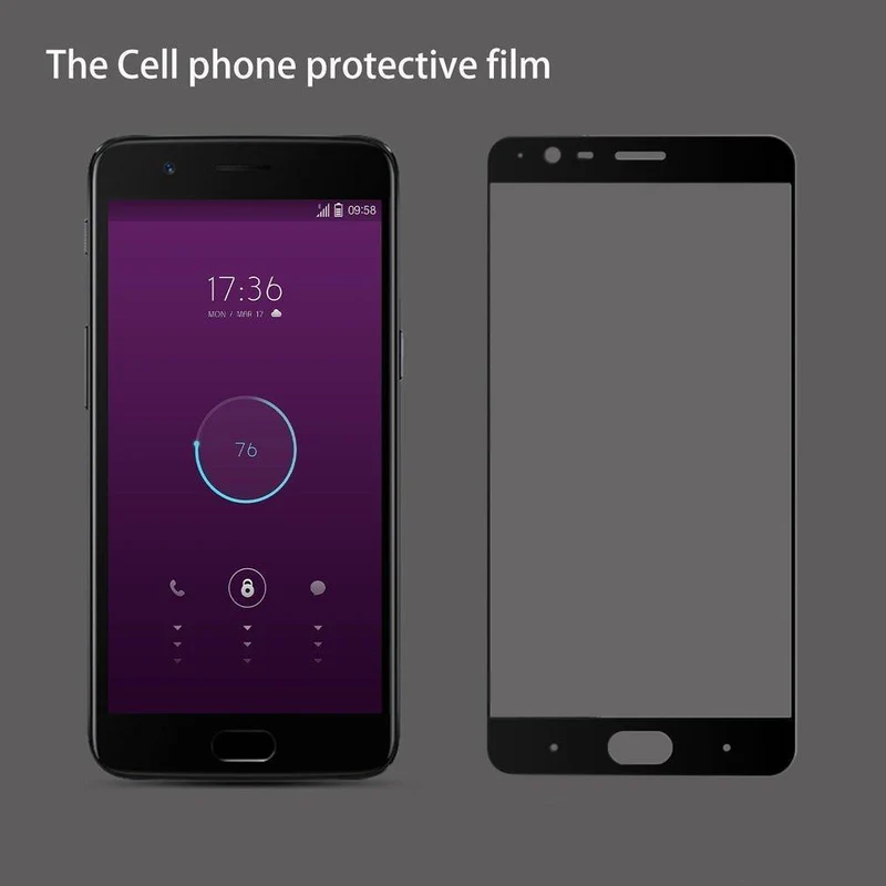 Transparenter, explosionsgeschützter Displayschutz aus gehärtetem Glas für OnePlus 3 3T