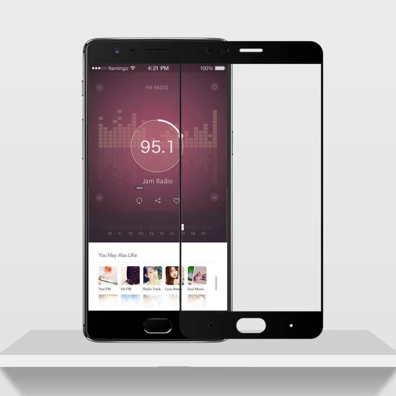 Transparenter, explosionsgeschützter Displayschutz aus gehärtetem Glas für OnePlus 3 3T