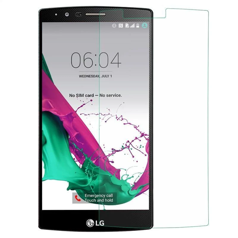 Robuster staubdichter Handy-Displayschutz aus gehärtetem Glas für LG G4