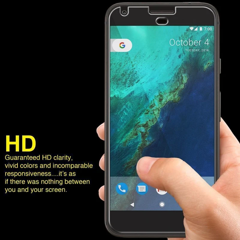 AMZER Kristal HD-Displayschutz aus gehärtetem Glas für Google Pixel, transparent