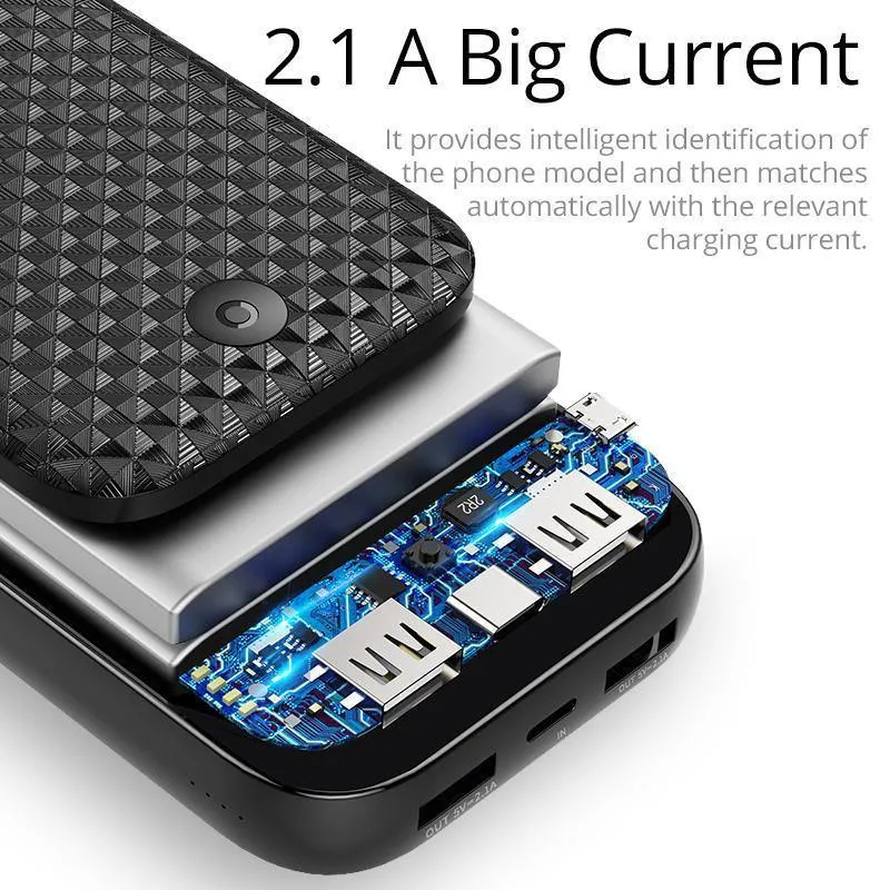 ROCK Power Bank 20000mah Schnellladegerät Tragbarer externer Akku Batterien Powerbank für Samsung Xiaomi Smartphone