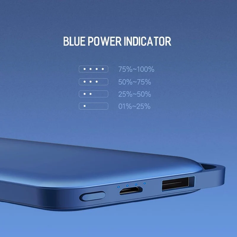ROCK Power Bank 10000 mAh für Xiaomi Tragbares externes Batterieladegerät Ultra Slim Powerbank für iPhone X Samsung Note 8 S8