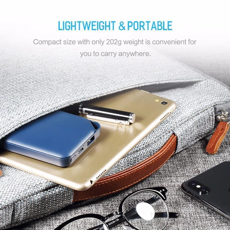 ROCK Power Bank 10000 mAh für Xiaomi Tragbares externes Batterieladegerät Ultra Slim Powerbank für iPhone X Samsung Note 8 S8