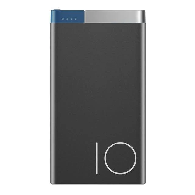 ROCK 10000 mAh Power Bank Tragbares Telefonladegerät Powerbank für iPhone 7 6 für Xiaomi 6 Externer Akku mit zwei Eingangsanschlüssen