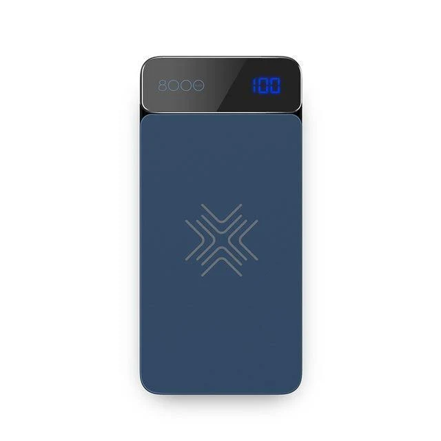 ROCK QI Wireless Ladegerät Power Bank 5V 2A 5W Externer Akku mit Digitalanzeige Powerbank für iPhone X 8 Samsung S8 Hinweis 8