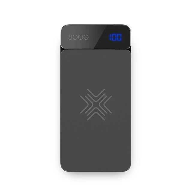 ROCK QI Wireless Ladegerät Power Bank 5V 2A 5W Externer Akku mit Digitalanzeige Powerbank für iPhone X 8 Samsung S8 Hinweis 8
