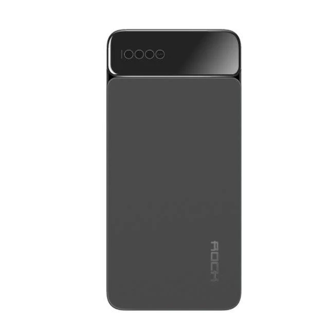 ROCK 10000mAh Power Bank für Xiaomi Portable Externes Ladegerät Typ C Schnellladegerät Powerbank mit Digitalanzeige