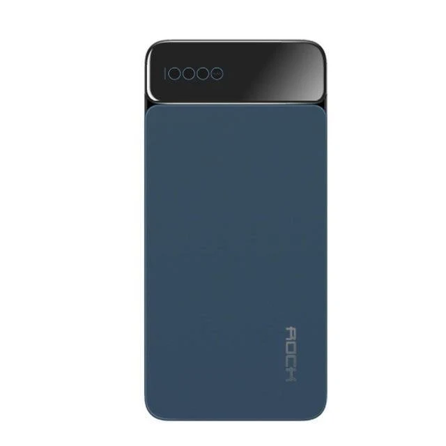 ROCK 10000mAh Power Bank für Xiaomi Portable Externes Ladegerät Typ C Schnellladegerät Powerbank mit Digitalanzeige