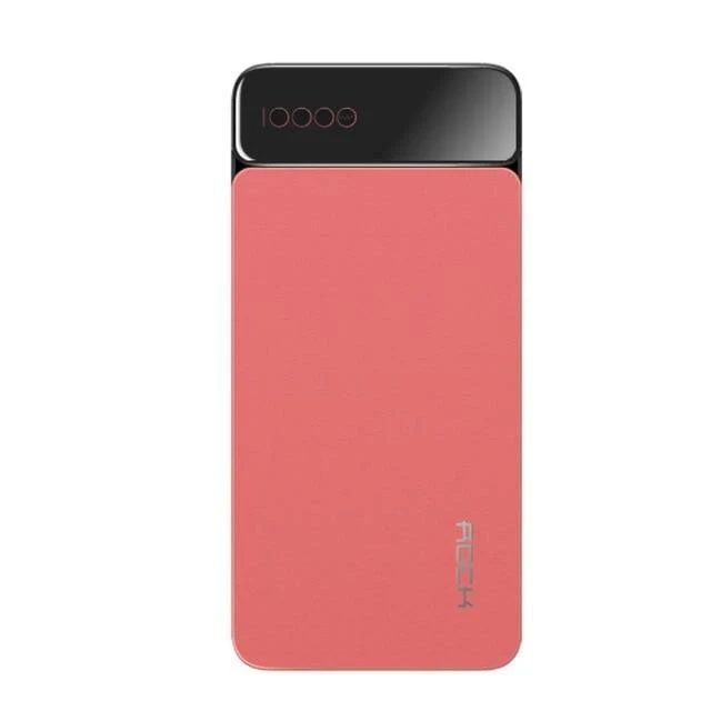 ROCK 10000mAh Power Bank für Xiaomi Portable Externes Ladegerät Typ C Schnellladegerät Powerbank mit Digitalanzeige