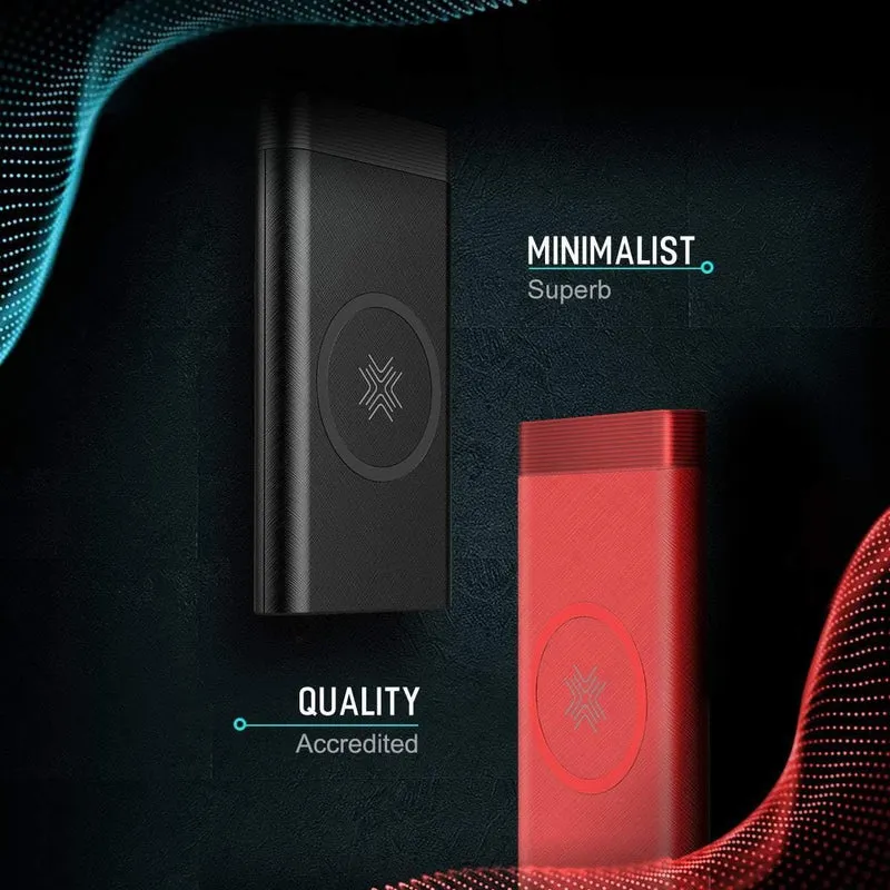 ROCK Power Bank 10000 mAh QI Wireless Charger Tragbarer externer Akku Eingebaute Powerbank für iPhone X 8 Samsung S8 S9 Plus