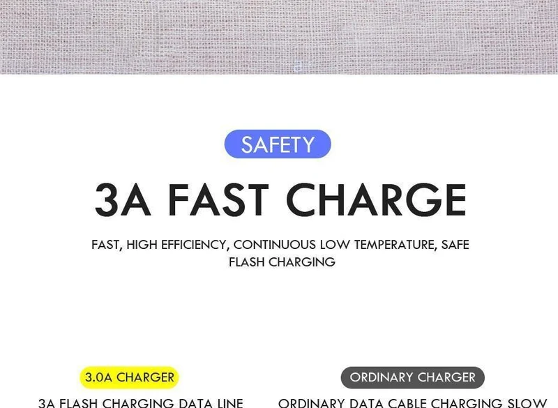 H&A USB-Kabel Typ C, 3A, Schnellladekabel Typ C, USB-Ladekabel für Samsung S9 S8 Plus, Huawei Honor 10 9 Lite, Tablet-Telefon Typ C