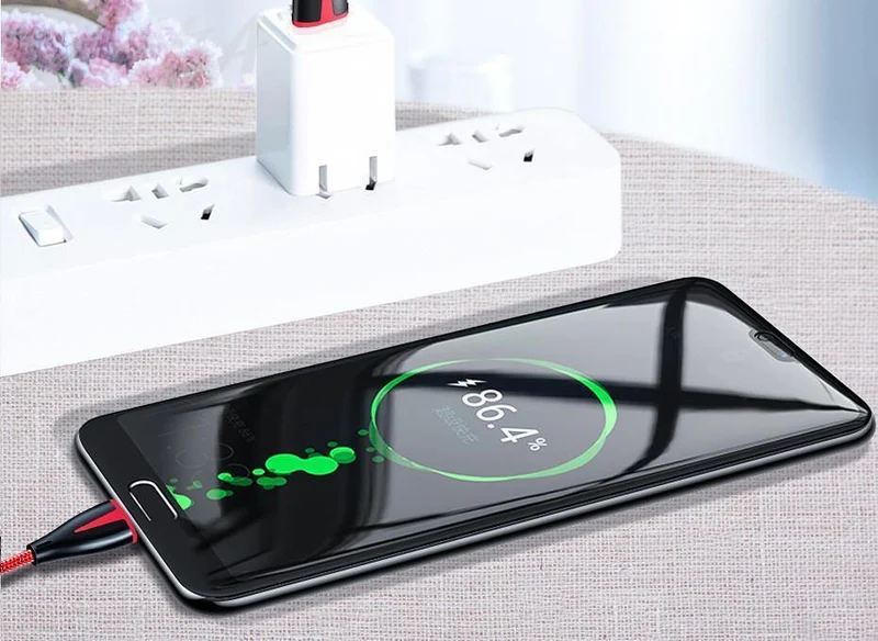 H&A USB-Kabel Typ C, 3A, Schnellladekabel Typ C, USB-Ladekabel für Samsung S9 S8 Plus, Huawei Honor 10 9 Lite, Tablet-Telefon Typ C