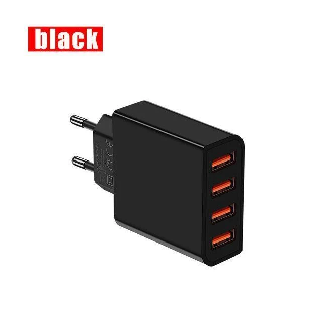H&A Universal USB Ladegerät LED Display Handy Ladegerät Stecker Für iPhone Für Samsung 15W 3 - 4 Port Reise EU Smart Ladegeräte