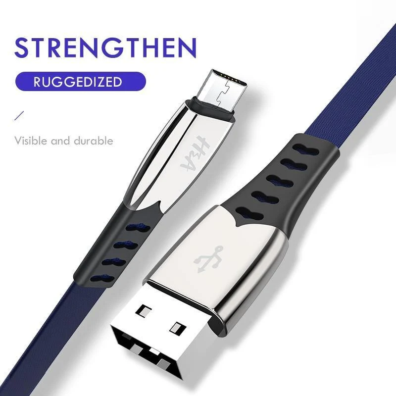 H&A Fashion Schnellladegerät Micro-USB-Datenkabel für Samsung für Xiaomi Huawei Handy-Ladekabel für Android-Telefonkabel