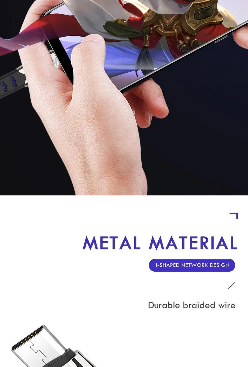 H&A Fashion Schnellladegerät Micro-USB-Datenkabel für Samsung für Xiaomi Huawei Handy-Ladekabel für Android-Telefonkabel