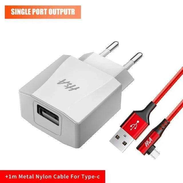 H&A Universal Dual USB Ladegerät für iPhone X XS 7 8 Plus EU Stecker 2 Ports Reise Wand Telefon Lade für Samsung S9 Huawei Charge