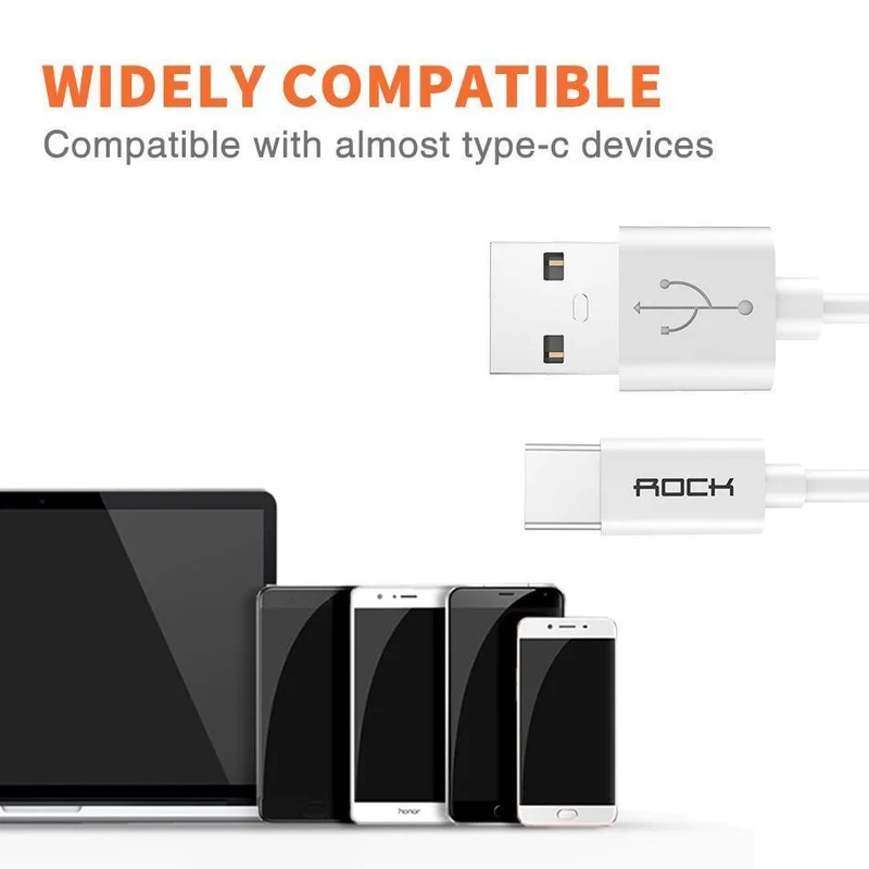 ROCK USB C Kabel USB Typ C Schnelle Ladekabel für Telefon Ladegerät für Samsung S9 S8 Hinweis 8 Xiaomi mi6 Huawei P10 Adapter USB-C