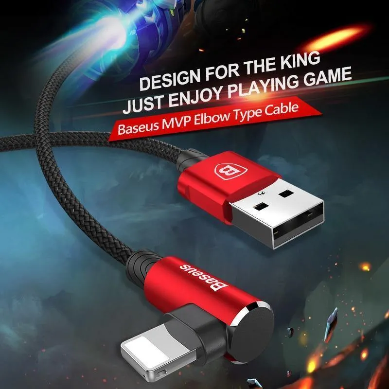 Baseus 90 Grad USB Kabel für iPhone XS Max XR X 8 7 6 6s 5 5S iPad Schnellladegerät Datenkabel Adapter Handykabel