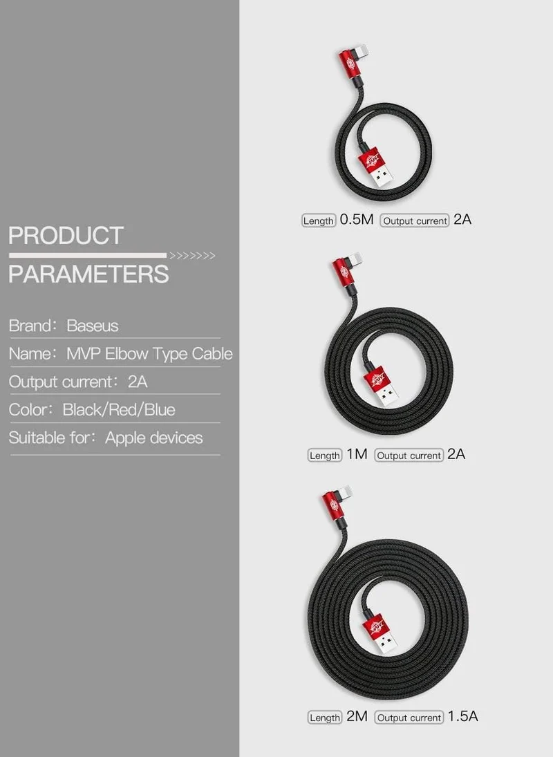 Baseus 90 Grad USB Kabel für iPhone XS Max XR X 8 7 6 6s 5 5S iPad Schnellladegerät Datenkabel Adapter Handykabel