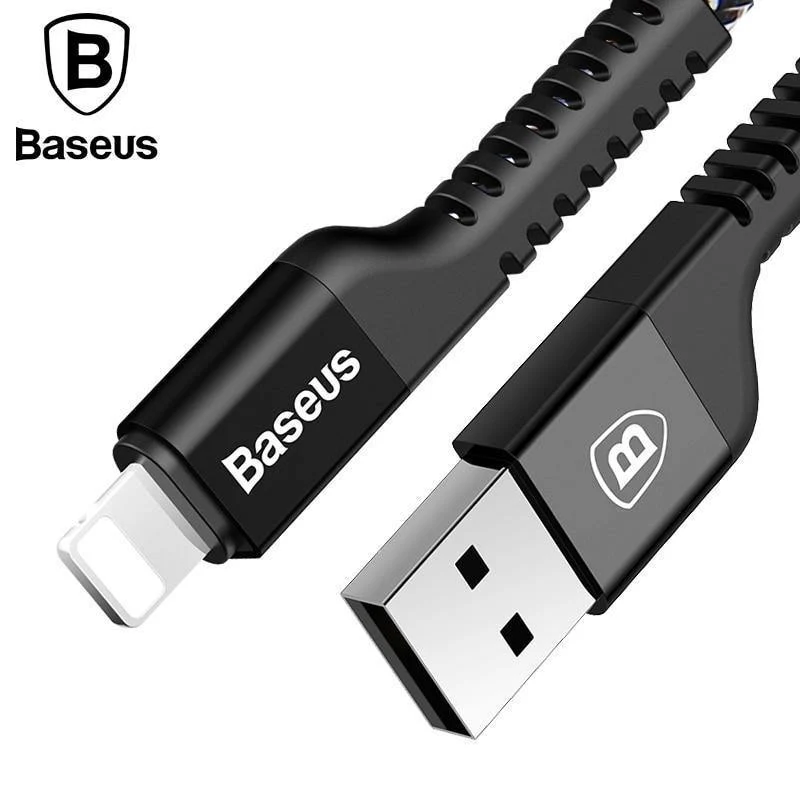 Baseus USB-Kabel für iPhone XS Max XR X 8 7 6 6s Plus Schnelllade-Ladegerät Datenkabel für iPhone 5 5s se iPad Handykabel