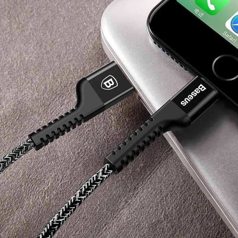 Baseus USB-Kabel für iPhone XS Max XR X 8 7 6 6s Plus Schnelllade-Ladegerät Datenkabel für iPhone 5 5s se iPad Handykabel