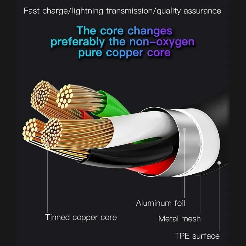Baseus 3 in 1 USB-Kabel für iPhone Micro USB Typ C Ladekabel für iPhone Xs Max X 8 7 Samsung Oneplus Android-Telefonkabel