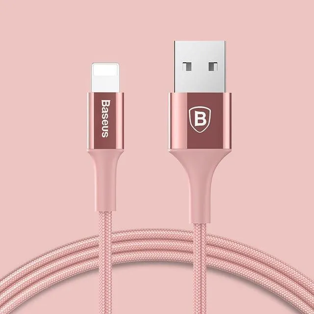 Baseus Lighting USB-Kabel für iPhone X XS Max XR 8 7 6 6s Plus 5 5S SE iPad Schnellladeladegerät Datenkabel Handykabel