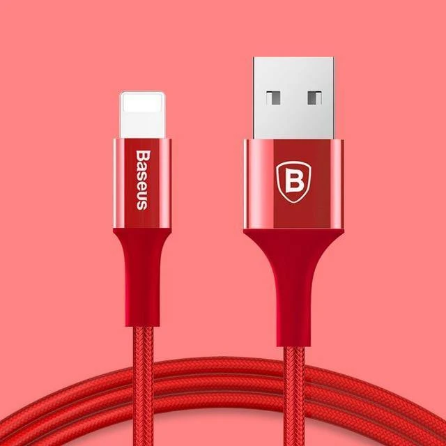 Baseus Lighting USB-Kabel für iPhone X XS Max XR 8 7 6 6s Plus 5 5S SE iPad Schnellladeladegerät Datenkabel Handykabel