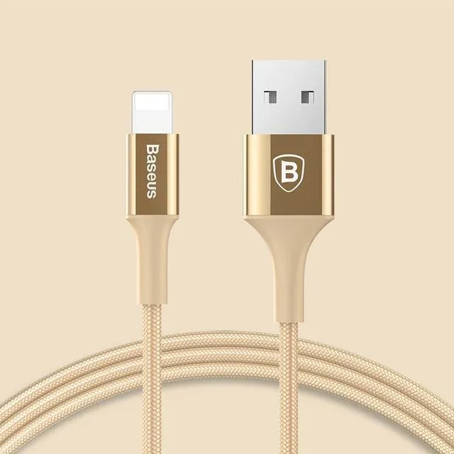 Baseus Lighting USB-Kabel für iPhone X XS Max XR 8 7 6 6s Plus 5 5S SE iPad Schnellladeladegerät Datenkabel Handykabel