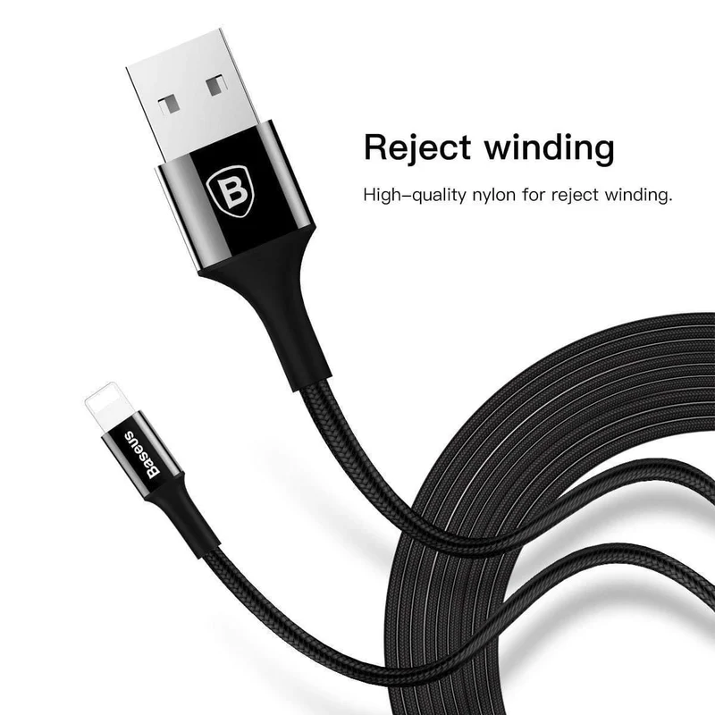 Baseus Lighting USB-Kabel für iPhone X XS Max XR 8 7 6 6s Plus 5 5S SE iPad Schnellladeladegerät Datenkabel Handykabel