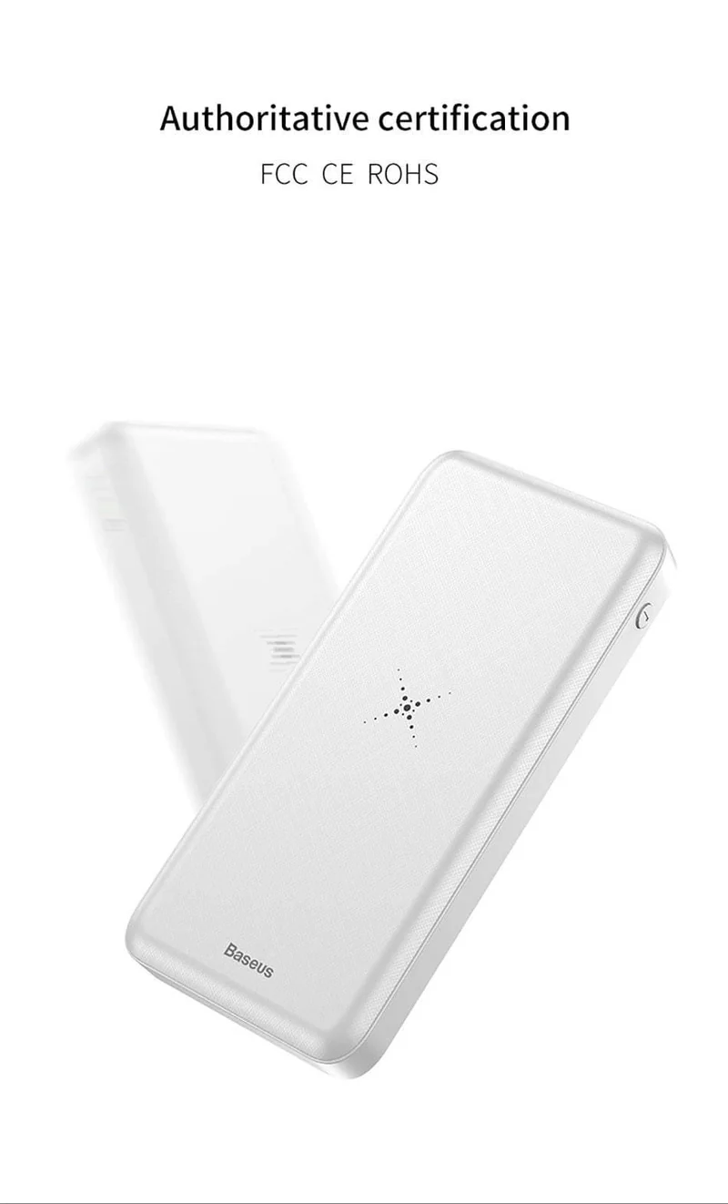 Baseus Qi Wireless-Ladegerät Power Bank 10000mAh 10000 mAh Poverbank Externer Akku Wireless Charging Powerbank für Mobiltelefone