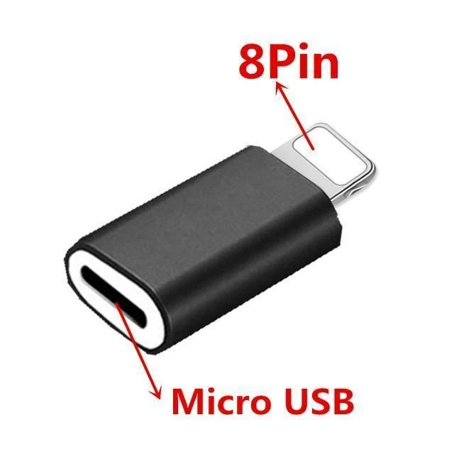 IOS 8Pin auf Micro USB Android Telefonkabel Adapter Ladegerät Konverter für Iphone Apple X 6 6S 7 8 Plus Handykabel