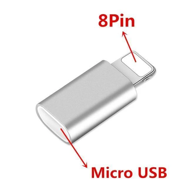 IOS 8Pin auf Micro USB Android Telefonkabel Adapter Ladegerät Konverter für Iphone Apple X 6 6S 7 8 Plus Handykabel