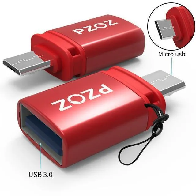 PZOZ otg Adapter Typ-C 3.0 otg Micro-USB 3.0 Ladedatenkonverter Typ C Micro-USB Typ USB für Samsung One Plus 6 Android