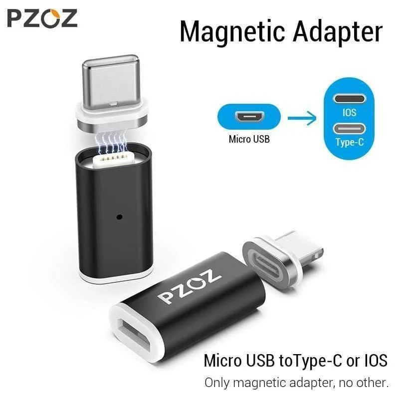 Magnetischer Adapter Micro USB Adapter Schnellladetelefon MicroUSB Typ C Magnet Ladegerät USB C Für Apple iPhone Typ C Adapter