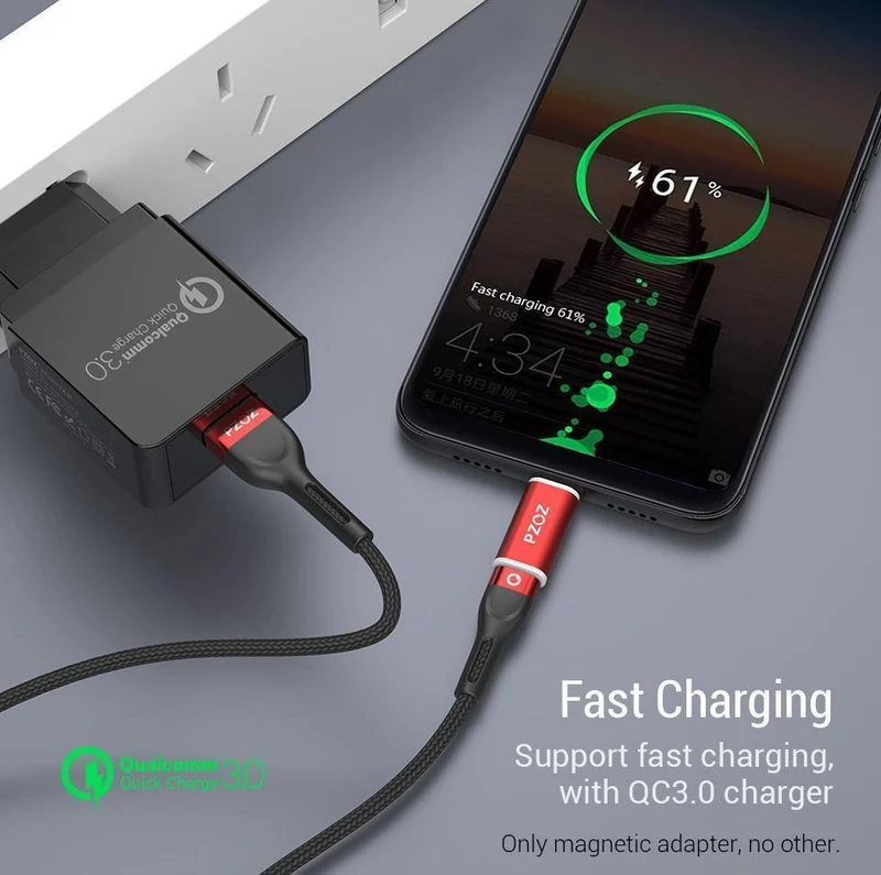 Magnetischer Adapter Micro USB Adapter Schnellladetelefon MicroUSB Typ C Magnet Ladegerät USB C Für Apple iPhone Typ C Adapter