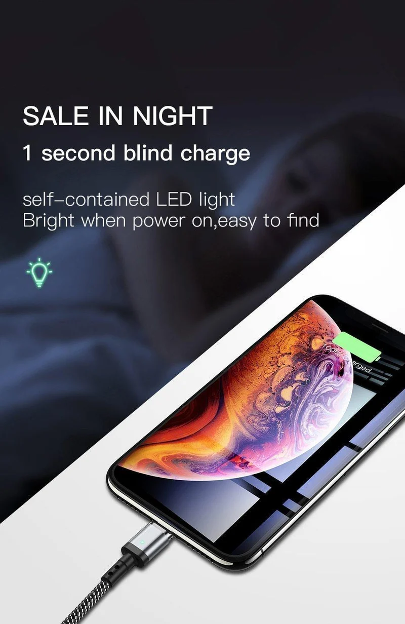 Suntaiho Magnetisches Ladegerät Micro USB C Kabel Typ C für Xiaomi PLAY Note 7 Schnellladeadapter Telefon iOS 12 Für iPhone Samsung