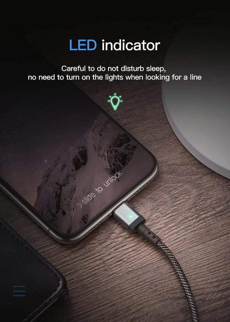 Suntaiho Magnetisches Ladegerät Micro USB C Kabel Typ C für Xiaomi PLAY Note 7 Schnellladeadapter Telefon iOS 12 Für iPhone Samsung