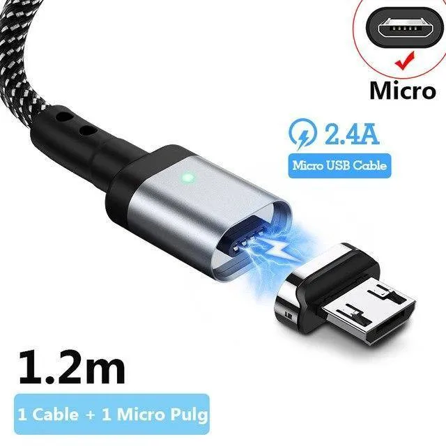 Suntaiho Magnetisches Ladegerät Micro USB C Kabel Typ C für Xiaomi PLAY Note 7 Schnellladeadapter Telefon iOS 12 Für iPhone Samsung