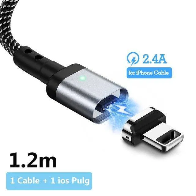 Suntaiho Magnetisches Ladegerät Micro USB C Kabel Typ C für Xiaomi PLAY Note 7 Schnellladeadapter Telefon iOS 12 Für iPhone Samsung