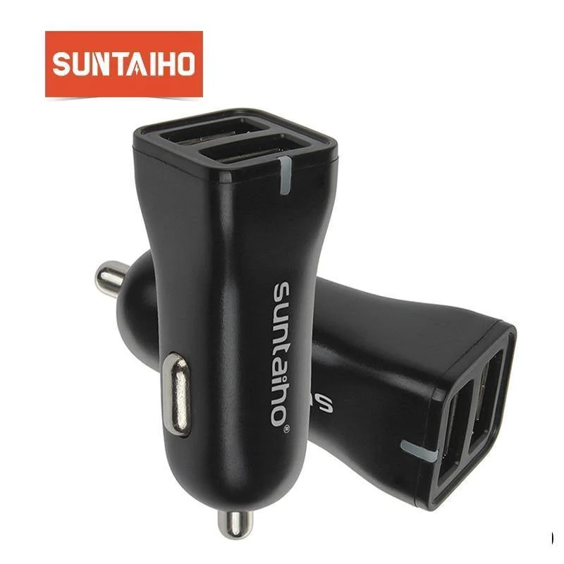Suntaiho Mini 12-24 V Dual USB-Anschlüsse Autoladegerät Schnelllade-Autoladegerät für Mobiltelefone für iPhone 7 7 plus SE für Samsung S6 S5