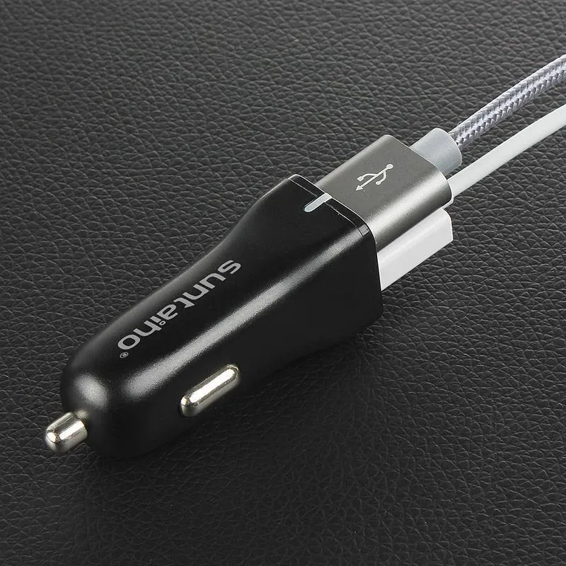 Suntaiho Mini 12-24 V Dual USB-Anschlüsse Autoladegerät Schnelllade-Autoladegerät für Mobiltelefone für iPhone 7 7 plus SE für Samsung S6 S5