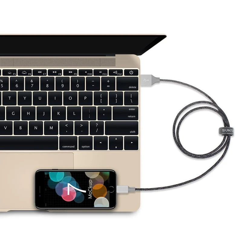 Suntaiho USB-Kabel für Iphone 8 Vergoldetes USB-Kabel Schnelllade-Datenkabel für iPhone X 7 6 5s Handykabel