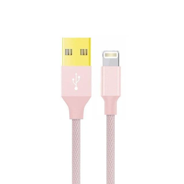Suntaiho USB-Kabel für Iphone 8 Vergoldetes USB-Kabel Schnelllade-Datenkabel für iPhone X 7 6 5s Handykabel