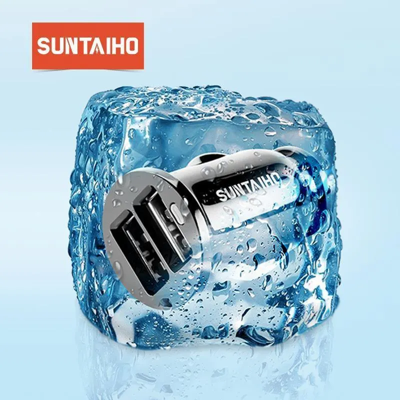 Suntaiho Dual USB Autoladegerät Universal Autoladegerät 3.1A Mini Handy Autoladegerät Adapter für iPhone 7 Autotelefonladegerät