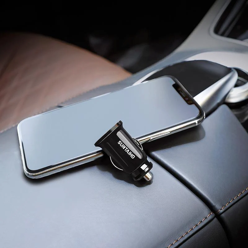 Suntaiho Dual USB Autoladegerät Universal Autoladegerät 3.1A Mini Handy Autoladegerät Adapter für iPhone 7 Autotelefonladegerät